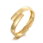 Smooth Thin Cuff Bracelet - Image 2