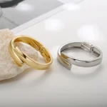 Smooth Thin Cuff Bracelet - Image 4