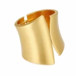 Wide Alloy Cuff Bracelet - Image 2