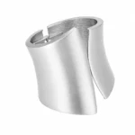 Wide Alloy Cuff Bracelet - Image 3