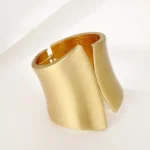 Wide Alloy Cuff Bracelet - Image 5