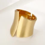 Wide Alloy Cuff Bracelet - Image 7
