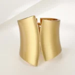 Wide Alloy Cuff Bracelet - Image 9