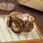 Gemstone Twisted Bracelet