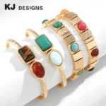 Turquoise Tiger Eye Bracelet - Image 5