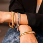 Rhinestone Zipper Bracelet - Image 3