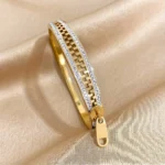 Rhinestone Zipper Bracelet - Image 5