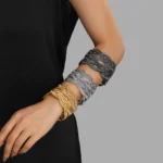 Cross-Woven Wrap Cuff Bracelet - Image 3