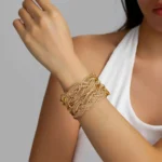 Cross-Woven Wrap Cuff Bracelet