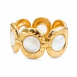 Oval Faux Pearl Bracelet - Image 2