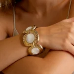 Oval Faux Pearl Bracelet - Image 3