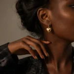 Metal Heart Earrings - Image 2