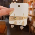 Metal Heart Earrings