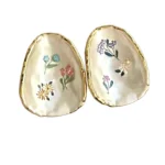 Floral Geometric Stud Earrings - Image 9