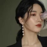 Baroque Pearl Long Tassel Earrings - Image 5