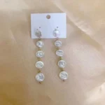 Baroque Pearl Long Tassel Earrings - Image 7