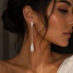 Rhinestone Teardrop Earrings