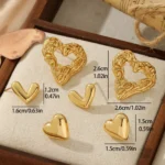 French Metallic Earrings - Image 3