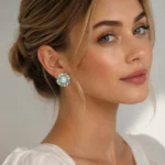 Enamel Drip Oil Floral Earrings
