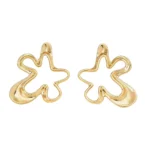 Irregular Star-Shaped Metal Stud Earrings - Image 2