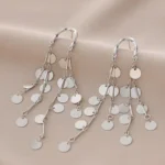 Sequin Tassel Earrings - Image 4
