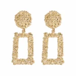 Matte Geometric Earrings - Image 2