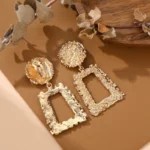 Matte Geometric Earrings - Image 5