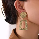Matte Geometric Earrings - Image 6
