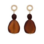 Maillard Resin Pearl Earrings - Image 3