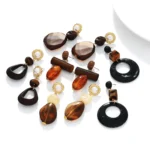 Maillard Resin Pearl Earrings - Image 2