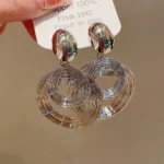 Gold Metal Hoop Earrings - Image 7