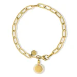 Pearl Pendant Titanium Steel Bracelet - Image 3