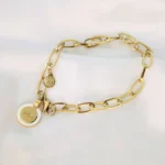 Pearl Pendant Titanium Steel Bracelet - Image 5