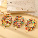 Colorful Seed Bead Bracelet - Image 3