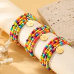 Colorful Seed Bead Bracelet - Image 4
