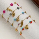 Floral Butterfly Charm Bracelet - Image 6