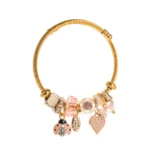 Heart Pearl Enamel-Drop Bracelet - Image 3