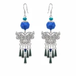 Miao Tie-Dye Earrings - Image 2
