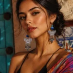 Miao Tie-Dye Earrings - Image 3