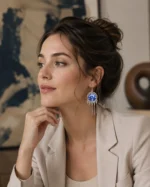 Miao Tie-Dye Earrings - Image 3