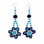Miao Tie-Dye Earrings - Image 2