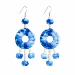 Miao Tie-Dye Earrings - Image 2