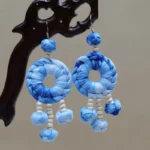 Miao Tie-Dye Earrings - Image 3