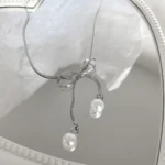 Bowknot Pearl Necklace - Image 6