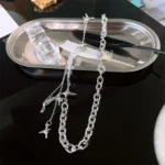 Teardrop Starburst Cross Necklace - Image 5