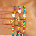 Heart Beaded Pendant Necklace - Image 5