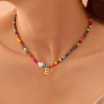 Heart Beaded Pendant Necklace - Image 3