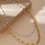 Double-Layer Layered Necklace - Image 2