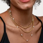Triple-Layer Baroque Pearl Necklace