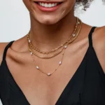 Triple-Layer Baroque Pearl Necklace - Image 5